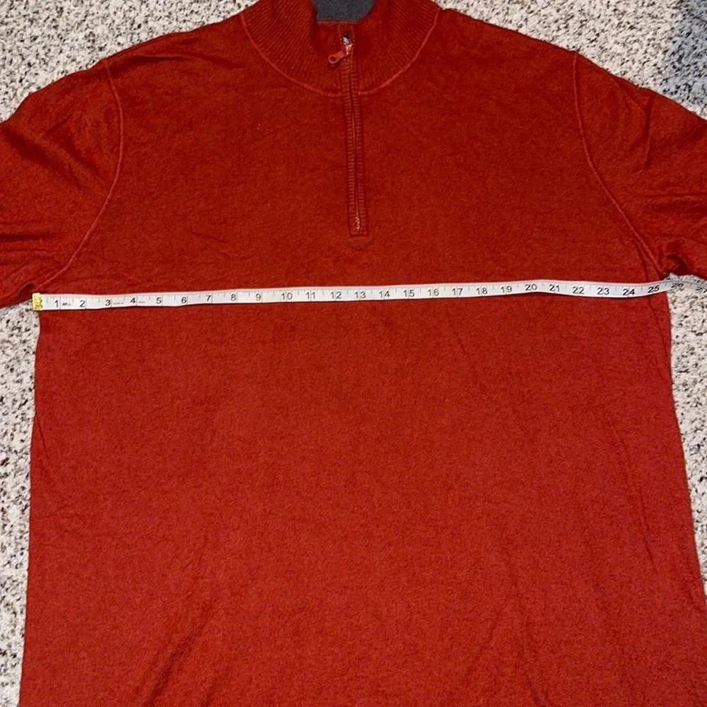 Men’s XXL Burnt Orange Quarter Zip Northface Sweater